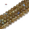 Natural Golden Labradorite Smooth Round Beads Size 3.5 - 10mm 15.5'' Strand