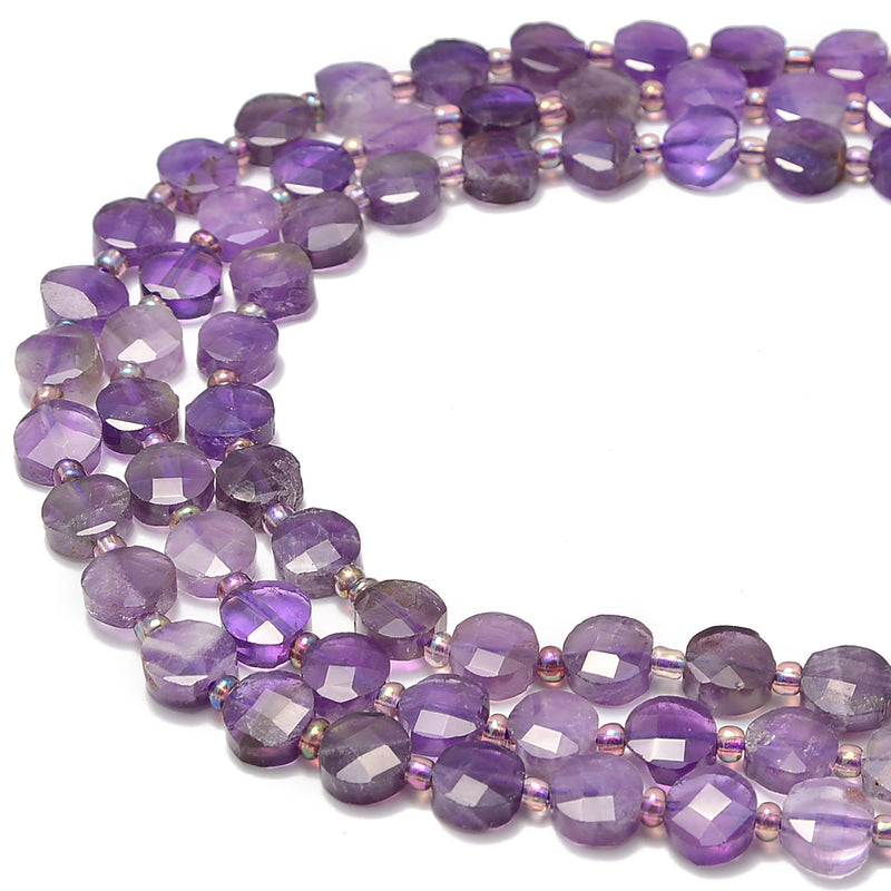 amethyst faceted beads