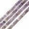 Natural Light Multi Amethyst Faceted Rondelle Beads 3.5x5mm 15.5" Strand