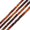 Natural Gradient Hessonite Garnet Faceted Round Beads Size 5mm 15.5''Strand