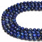 Lapis Lazuli Hard Cut Faceted Round Beads Size 6mm 8mm 10mm 15.5'' Strand