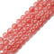 Cherry Red Dyed Quartz Smooth Round Beads 8mm 10mm 15.5" Strand