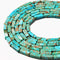 Light Blue Sea Sediment Jasper Rectangle Tube Beads 4x13mm 15.5" Strand