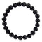 black onyx bracelet matte round