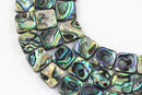 abalone square shape beads 