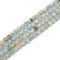 Aquamarine Faceted Rondelle Wheel Discs Beads Size 5x7mm 15.5" Strand