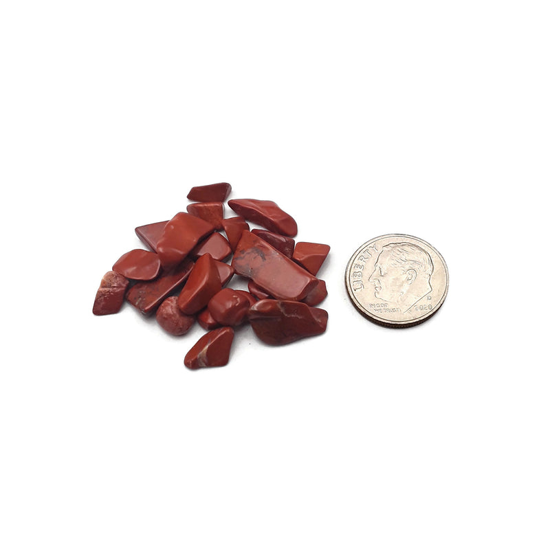 Undrilled Red Poppy Jasper Pebble Nugget Chips No Drill Hole Beads 8-10mm 2.5oz.