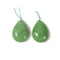 Green Jade Jadeite Flat Back Teardrop Pendant Size 30x40mm Sold Per Piece