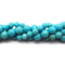 Blue Turquoise Faceted Round Beads 6mm 8mm 10mm 12mm 15.5" Strand