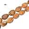 Natural Picture Jasper Faceted Irregular Oval Beads Size 22x32mm 15.5'' Strand