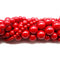 Red Shell Pearl Smooth Round Beads 4mm 6mm 8mm 10mm 15.5" Strand