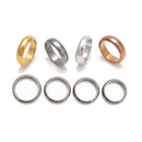 Four Sizes Hematite Band Ring Basic Ring Arc Ring 4 Pcs Per Bag Sale By Bag