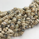 natural white opal irregular pebble nugget beads