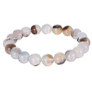 dendritic montana agate bracelet smooth round