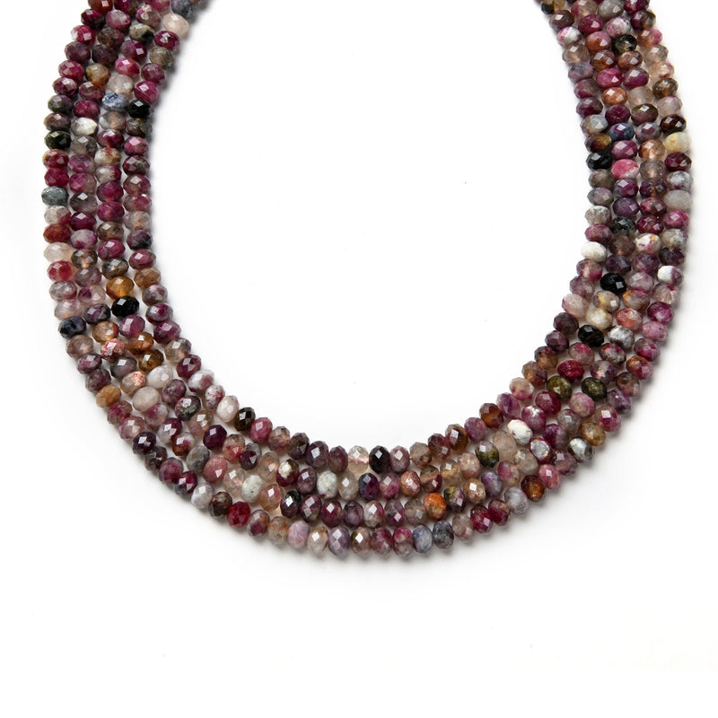 chinese tourmaline faceted rondelle beads 
