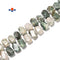 Sky Mountain Jade Faceted Nugget Chunk Beads Size 15x20mm 15.5'' Strand