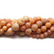 Peach Druzy Agate Matte Round Beads 6mm 8mm 10mm 12mm 15.5" Strand