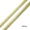 Crystal Glass Smooth Tube Shape Beads Size 2x5mm 15" Strand