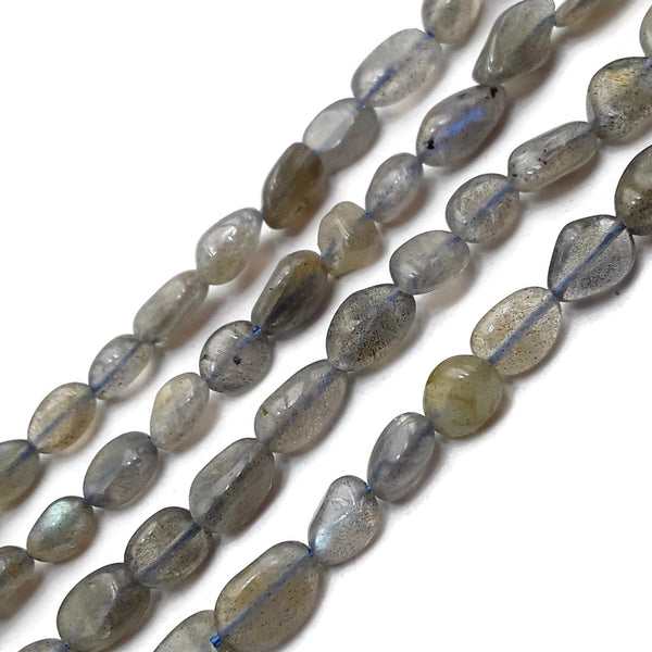 Labradorite Faceted Rondelle Large Hole Size Beads 9mm - 2 mm