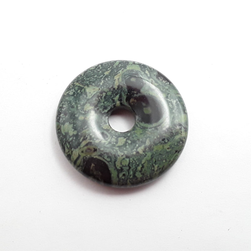 kambaba jasper donut circle pendant