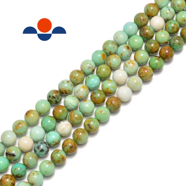 chrysoprase smooth round beads