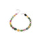 watermelon tourmaline bracelet with silver plated clasp