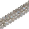 Natural Light Gray Labradorite Smooth Round Beads Size 10mm 15.5'' Strand