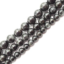 arfvedsonite smooth round beads 