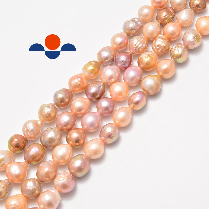 pink coat fresh water pearl baroque fireball beads