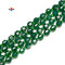 Light Green Agate Prism Cut Double Point Faceted Round Beads 8mm 15.5'' Strand