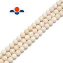 ivory jasper matte round beads