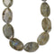 Natural Labradorite Faceted Oval Beads Size 25x38mm 15.5'' Strand