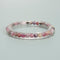 Multi Color Tourmaline Faceted Round Beaded Bracelet Beads Size 5mm 7.5'' Length