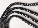 natural hematite faceted rondelle beads