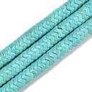 Turquoise Blue Howlite Interlocking Snake Beads 6mm 8mm 10mm 15.5" Strand