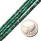 natural malachite faceted rondelle beads 