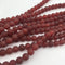 dark carnelian matte round beads