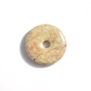 peach sea sediment jasper donut circle pendant