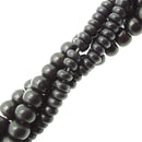 black howlite turquoise smooth rondelle beads 