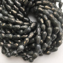 natural labradorite faceted teardrop beads