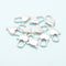 925 Sterling Silver Heart Clasp Size 8x13mm Sold 3 Pcs Per Bag