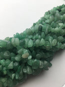 green aventurine irregular nugget chip beads