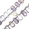 Ametrine Graduated Faceted Trapezoid Beads 15x20 to 18x27mm 15.5" Strand