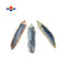 Kyanite Sword Pendant Silver/Gold/Copper Edge Approx 15x55mm Sold Per Piece