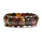 Multi Color Tiger Eye Faceted Rectangle Bracelet Beads Size 12x20mm 7.5'' Length