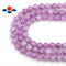cloudy purple dyed jade smooth round beads