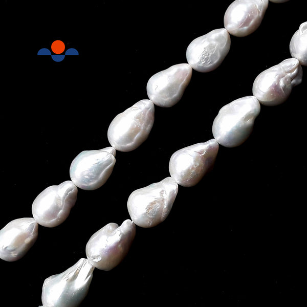 High Grade Natural Fresh Water Pearl Baroque Beads Size 15x25mm 15.5" Strand