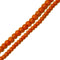 dark orange howlite turquoise smooth rondelle beads