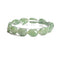 Green Aventurine Teardrop Shape Elastic Bracelet Beads Size 10x15mm 7.5'' Length