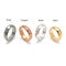 Mix Colors Hematite Band Ring Basic Ring Faceted Ring 4 Pcs Per Set in Bag